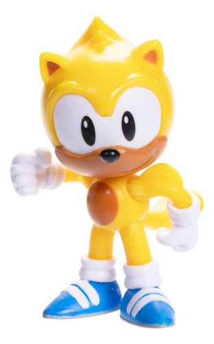 Super Sonic Clasico Figura 6cm 7 Puntos De Articulacion