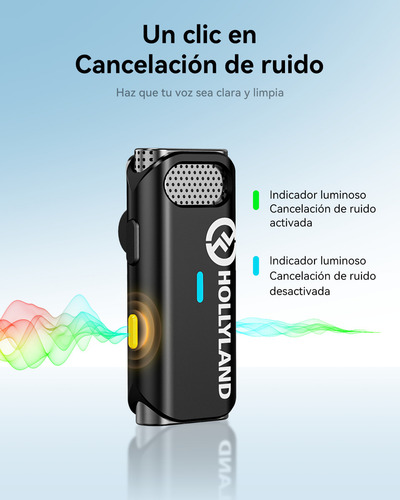Micrófono Inalámbrico Hollyland Lark C1 Duo Para Teléfono Celular Android