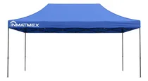 Comprar Carpa Toldo Gazebo 3x4.5 Azul Sin Paredes Inmatmex Plegable