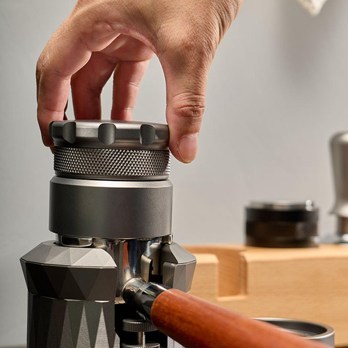 Agitador De Espresso De Acero Inoxidable Máquina 53 Mm Gris