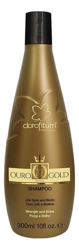 Shampoo Ouro 24k Gold Brilho Clorofitum 300ml