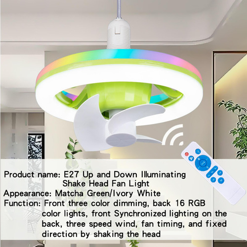 Ventilador De Techo Moderno Con Luz Led Y Control Remoto