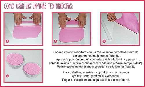 Set De 8 Láminas Texturadoras Decorativas Parpen
