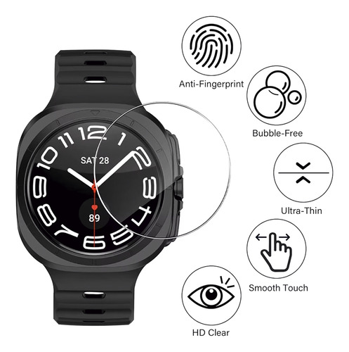 Combo 3 Micas D Cristal Templado Para Galaxy Watch Ultra