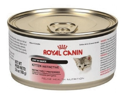 12 Latas Royal Canin Kitten Instinctive Loaf In Sauce 165g