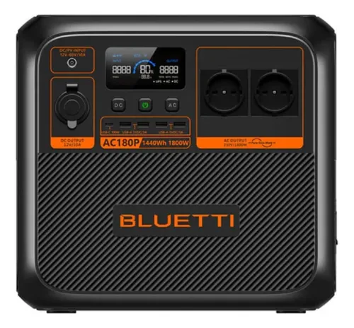 Bluetti Ac180p 1440wh Estação de energia portátil gerador solar 1...