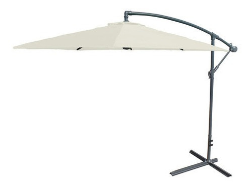 Sombrilla Parasol Jardin Grande Lateral Con Base 270 Cm