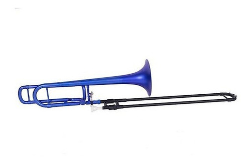 Trombón Con Transpositor Plástico Azul Bb/f Parquer Ptt-200b