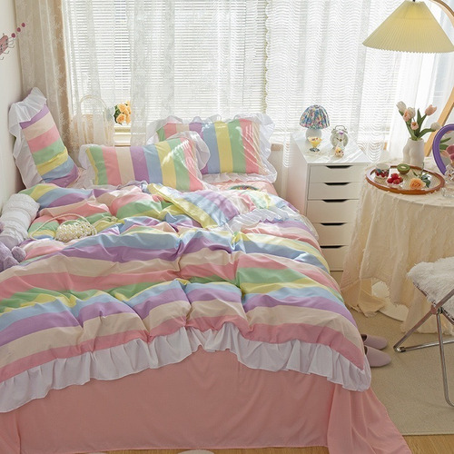 Juego Sabanas Ropa De Cama+funda De Plumon 1.5plazas Hsjjhb3