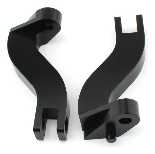 2 Uds Soporte De Clavijas De Pie De De Motocicleta, Negro