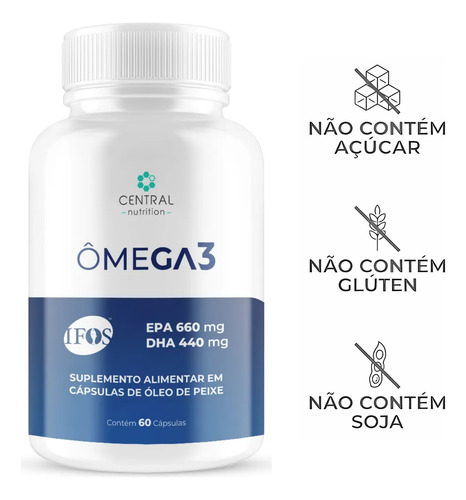 Ômega 3 Epa Dha 1000mg Compativel Vitafor Essential Central