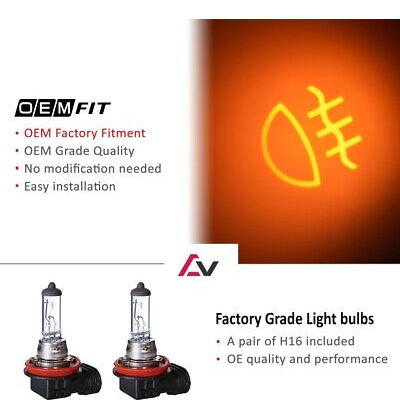 2018-2021 For Subaru Wrx Sti Clear Lens Pair Fog Lights Yyr