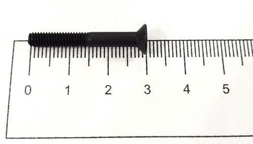 Parafuso Allen Cabeça Chata M4 X 30mm Oxidado Preto - 20 Pçs