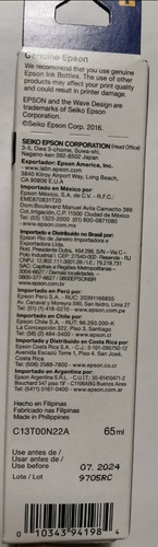 Imagen 2 de 2 de Tinta Epson Ecotank T544 Cyan