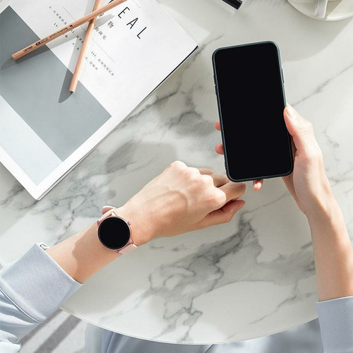 Smartwatch Imilab W11L 1.09" caja de aleación de aluminio rosa, malla rosa de silicona