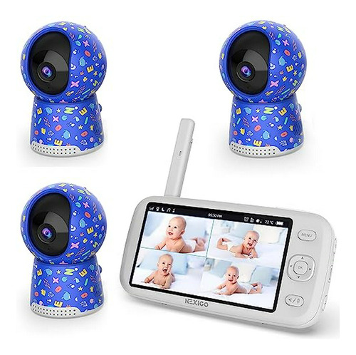 Nexigo Video Baby Monitor Con Cámara Y Audio, Pantalla Ips D