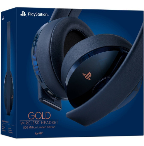 Ps4 Pro 2tb 4k 500 Millon Gold Headset + Vr + 2 Move + Juego Color Azul