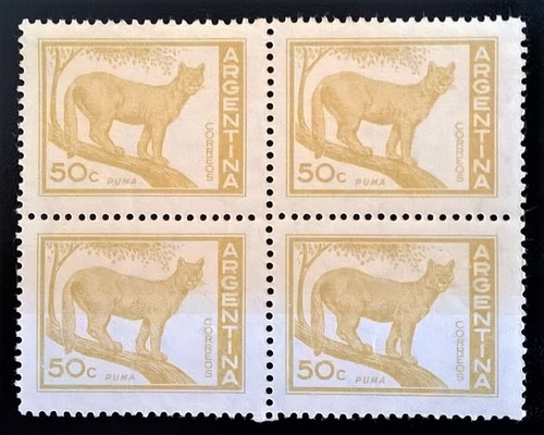 Argentina Fauna, Cuadrito Gj 1125 Impresión 1960 Mint L13865