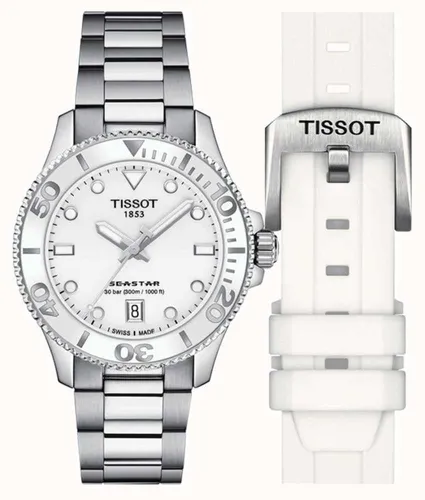 Reloj Tissot T1202101101100 Seastar 36mm 300m Ag. Oficial