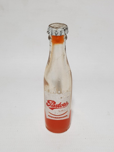 Imagen 1 de 6 de Pastore Antigua Mini Botella Tapa Corona Naranja Mag 57848