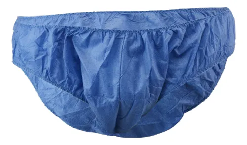Trusa Desechable Azul Y Negra Caballero Talla L. 50 Pzas