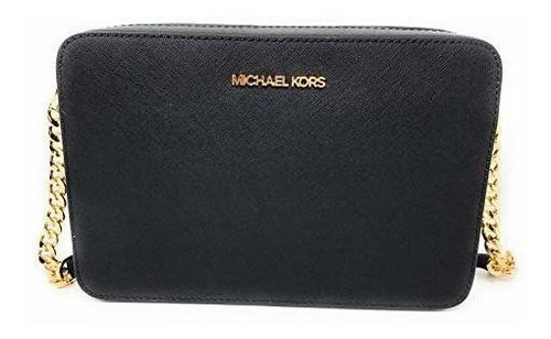 Cartera Michael Kors Jet Set (black Staffiano)