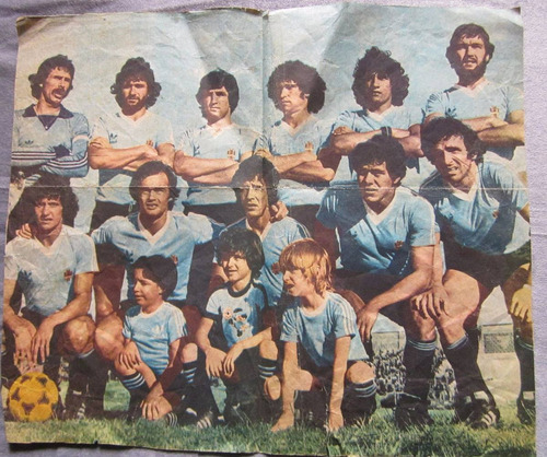 Antiguo Recorte Selección Uruguaya Copa De Oro 1980 Fútbol