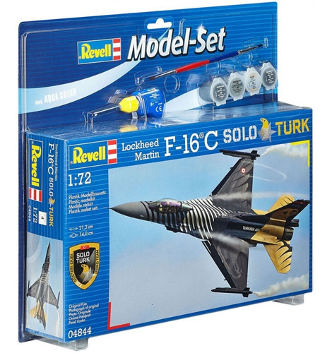 Revell 64844 Model Set Lockheed Martin F-16c Solo Türk 1/72