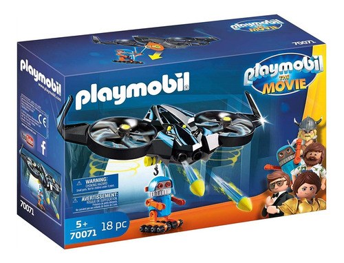 Brinquedo Playmobil O Filme Robotitron Com Drone Sunny 70071