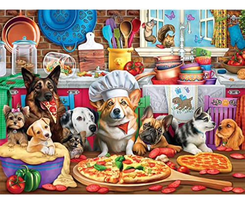 Buffalo Games - Pizza Time Pups - Rompecabezas De