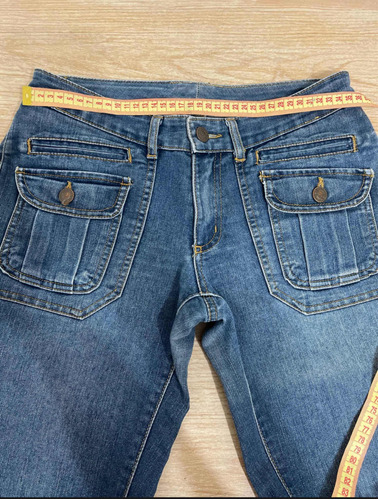 Jean Wrangler Tiro Bajo 35/36 Semi Elastizado (ver Medidas)