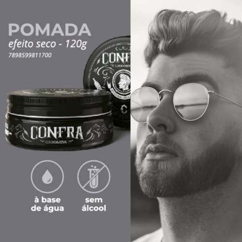 Imagem 6 de 6 de Pomada Modeladora Efeito Seco Confra Grooming (2 Unidades)
