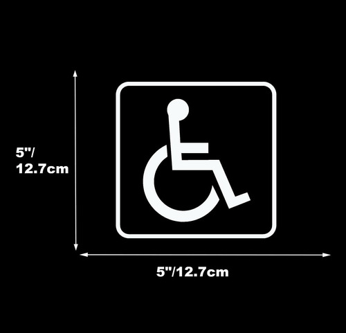 Calcomanía Calcomanía Silla De Ruedas, Estacionar De ...