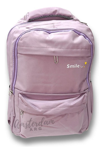 Mochila Urbana Hombre Mujer Smile  Notebook  Amsterdamarg