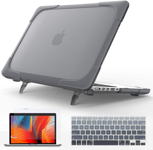 Funda Gris Macbook Pro De 15 Pulgadas Con Soporte Plegable