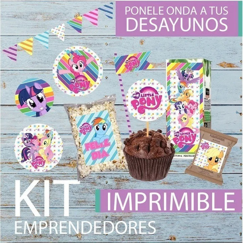 Kit Imprimible Desayuno Mi Pequeño Pony My Little Pony