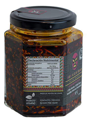 Don Alejandro Salsa Macha Gourmet Y/o Chicharrón Chile 3 Pza