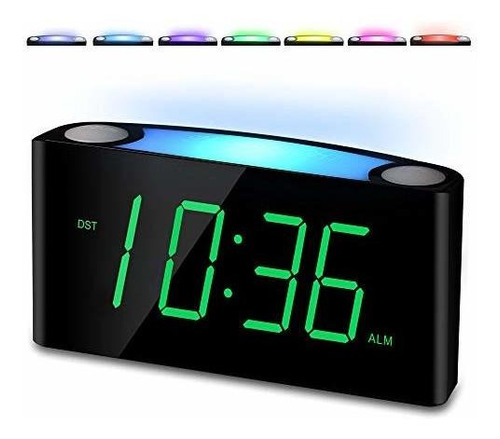 Reloj Despertador Pantalla Digital Led Grande De 70 En Luz N