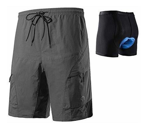 Santic Men's 3d Padded Mountain Bike Shorts Lightweight Cycl