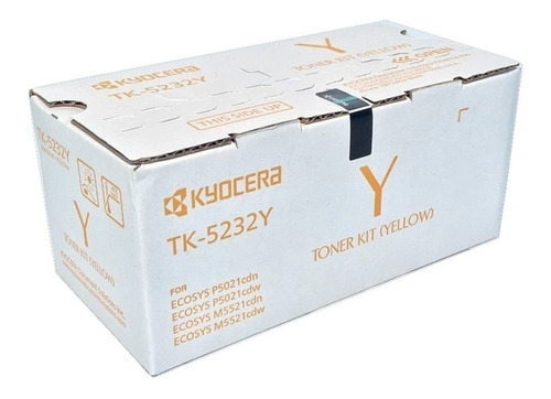 Cartucho De Toner Kyocera Tk-5232y Amarillo Para M5521cdn