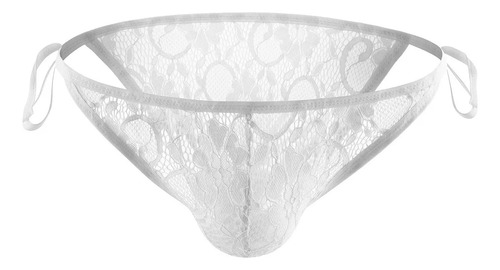 Ropa Interior Transparente Con Abertura Lateral Y Correa De