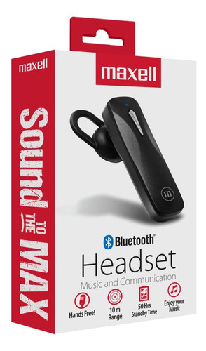347781 - Audifonos Maxell One Mobile Headset Color Negro Color De La Luz Rgb