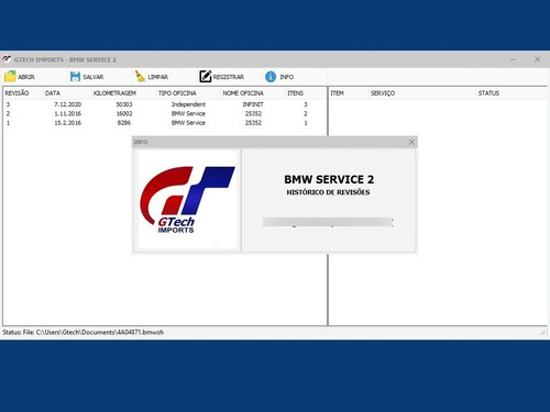 Imagem 2 de 6 de Scanner Bmw + Software Registro Histórico De Revisão