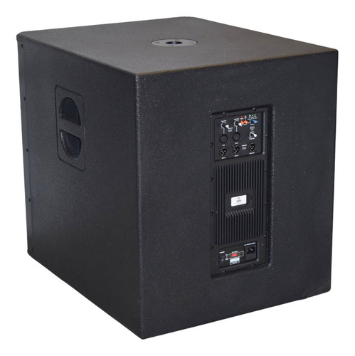 Subwoofer Amplificado 18 Bocina Bajo Activo Grave Dsp Louder Color Negro