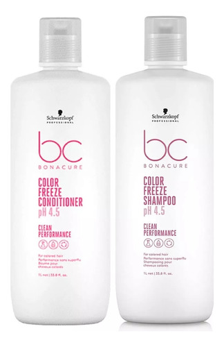 Schwarzkopf Color Freeze Shampoo Y Acondicionador 1000ml C/u