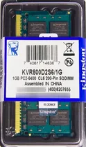 Comprar Memória Kingston Ddr2 1gb 800 Mhz Notebook 1.5v Cu002F01 Unid
