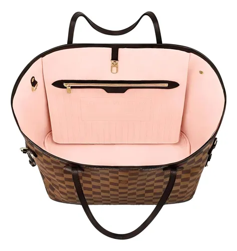 Bolso tote Louis Vuitton Neverfull MM color rose ballerine