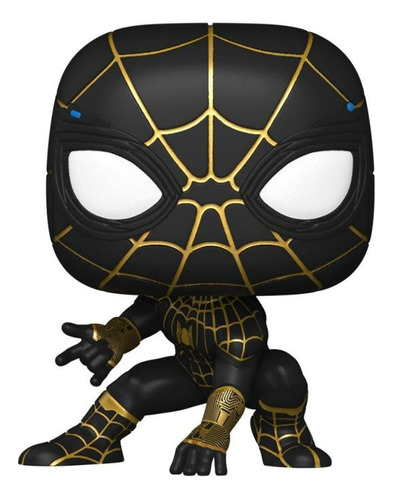 Funko Pop Marvel Spider-man Negro Con Dorado #911