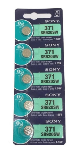 Imagen 2 de 7 de Pila Sony 371/920sw Blister 5u Original Distribuidor Oficial