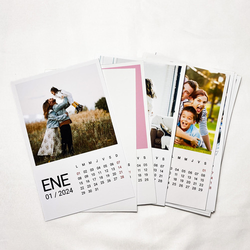 Calendario Estilo Polaroids 2024 C/ Base 10x16 Personalizado